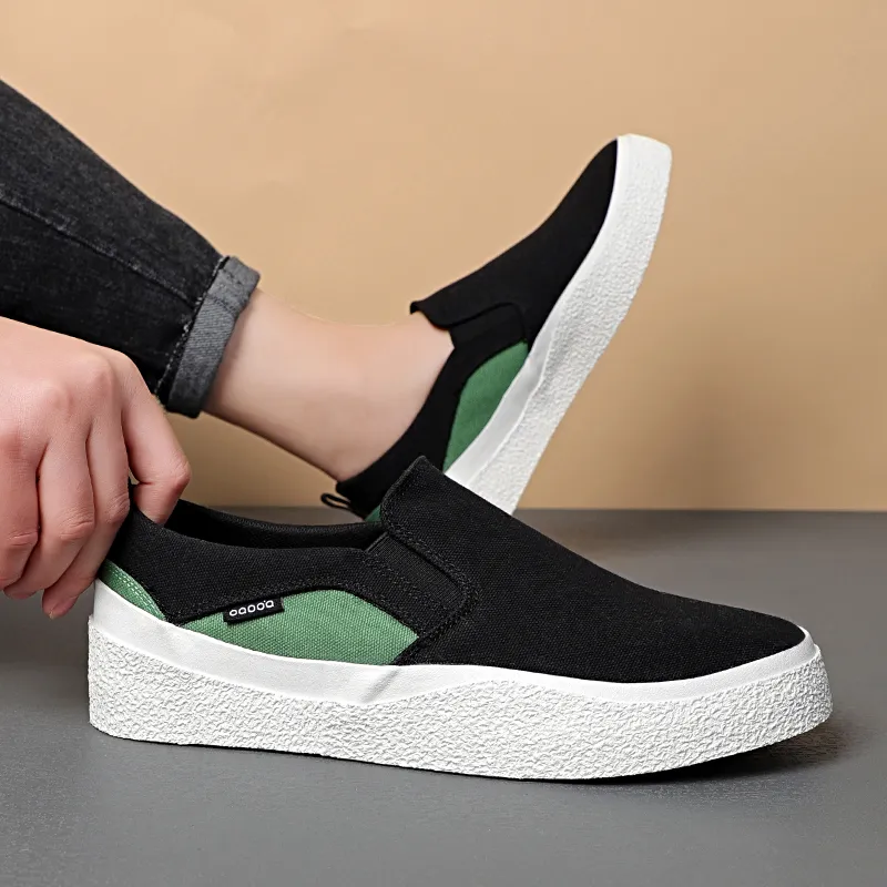 Baoda Casual Breathable Lightweight Low-Top Canvas Shoes Men's-1