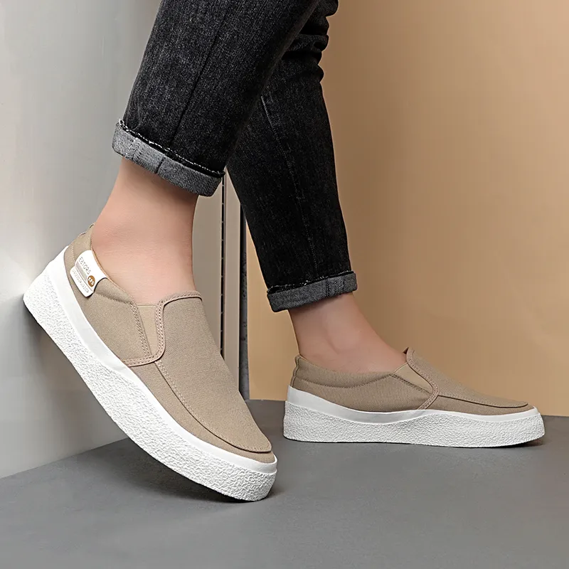 Baoda Breathable Lightweight Low-Top Canvas Shoes Men's-4