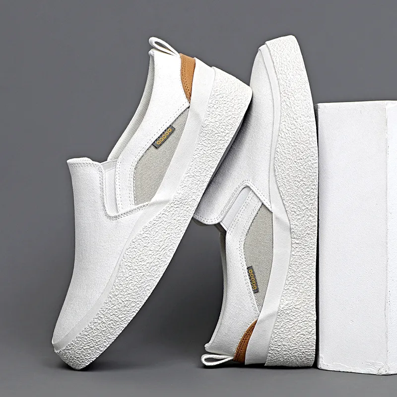 Baoda Casual Breathable Lightweight Low-Top Canvas Shoes Men's-5