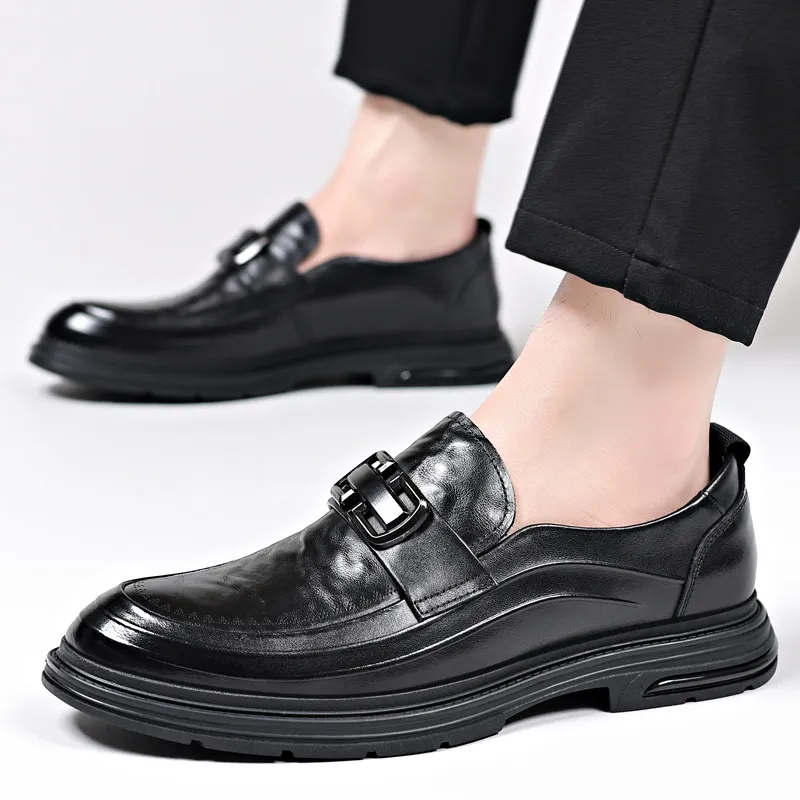 Help Dress Shoes Men Mid Top Black, Brown-7