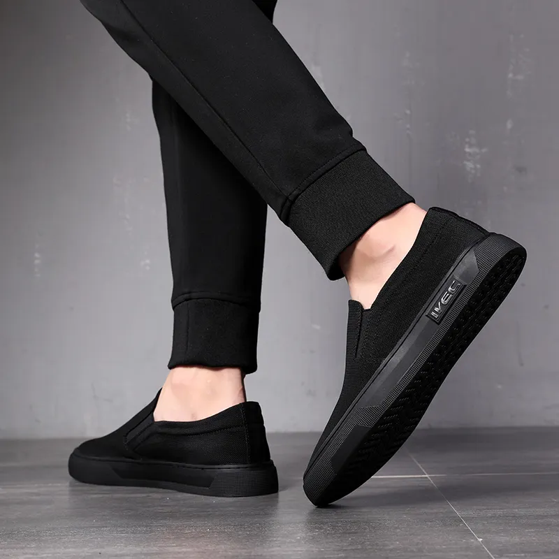 Help Slip Resistant Quick Drying Wear Resistant Low Top Skateboard Shoes Men's Black-9