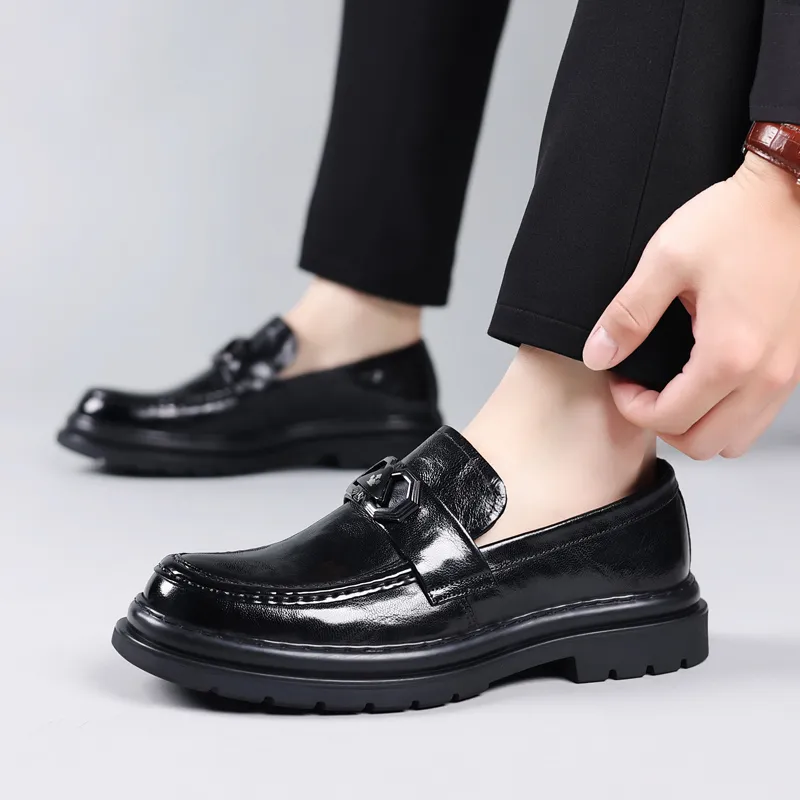 Help Men's Casual Shoes Men Low Top Black-4