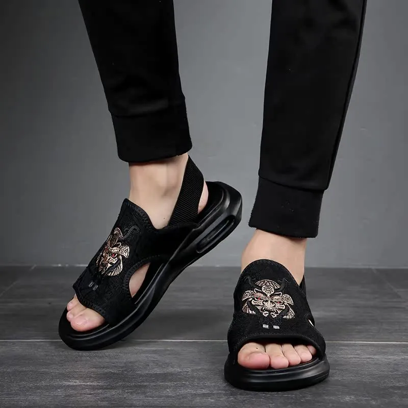 Help Beach Sandals Men Black-8