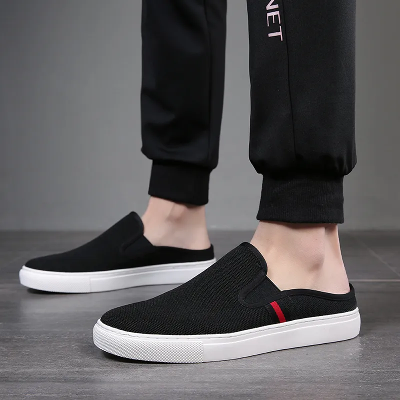 Help Wrap toe Slippers Men's Black-6