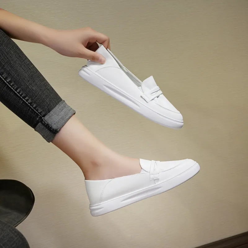 Help Loafers Women's Low Top White-5