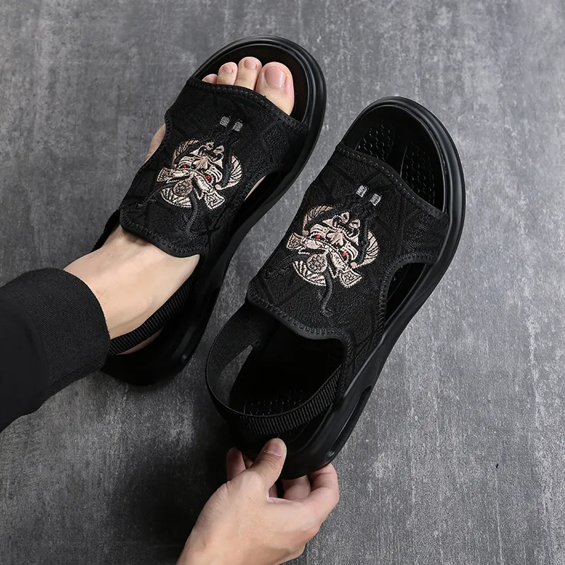 Help Beach Sandals Men Black-10