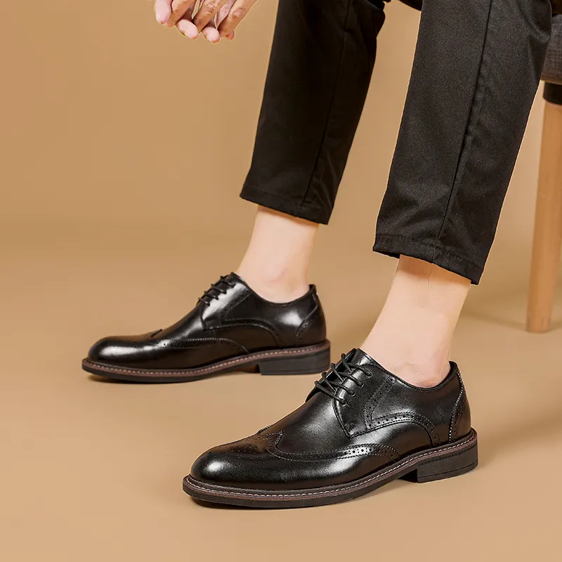Help Men's Casual Shoes Men Low Top Black-3