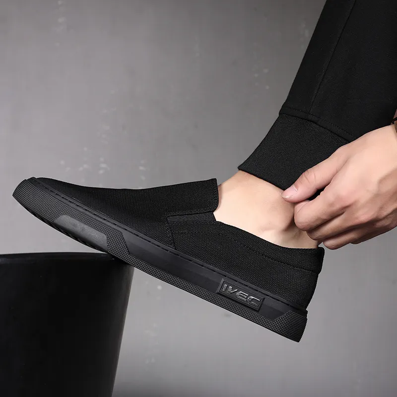 Help Slip Resistant Quick Drying Wear Resistant Low Top Skateboard Shoes Men's Black-7
