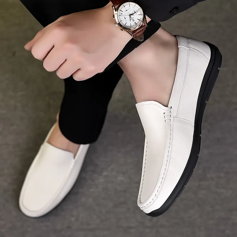 Help Men's Casual Shoes Men Low Top Orange, Black, White-4