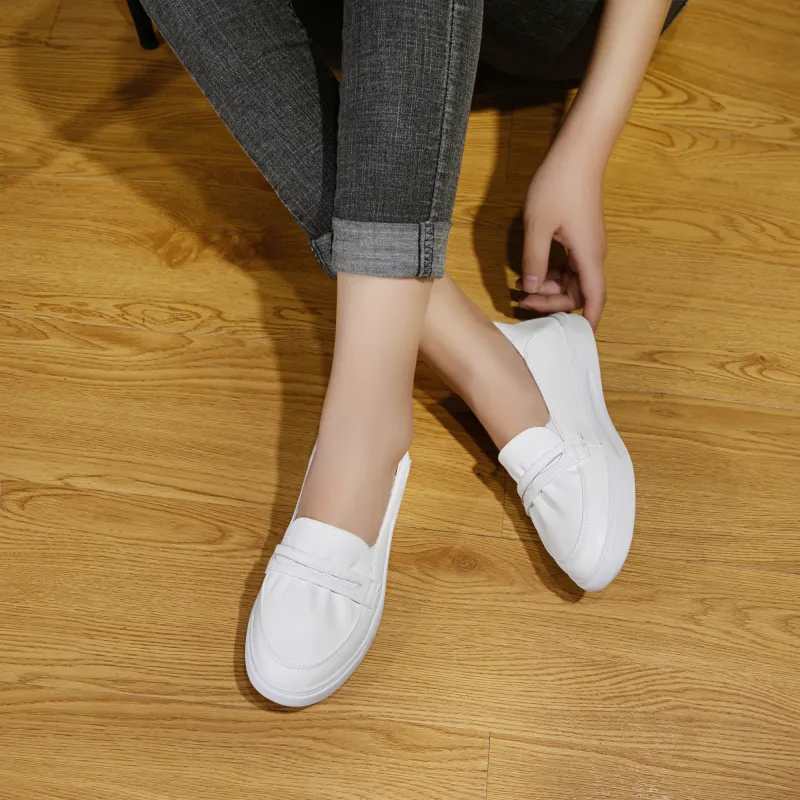 Help Loafers Women's Low Top White-6