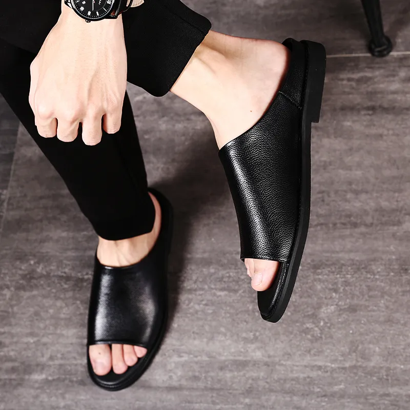 Help Slide Slippers Men Black-7