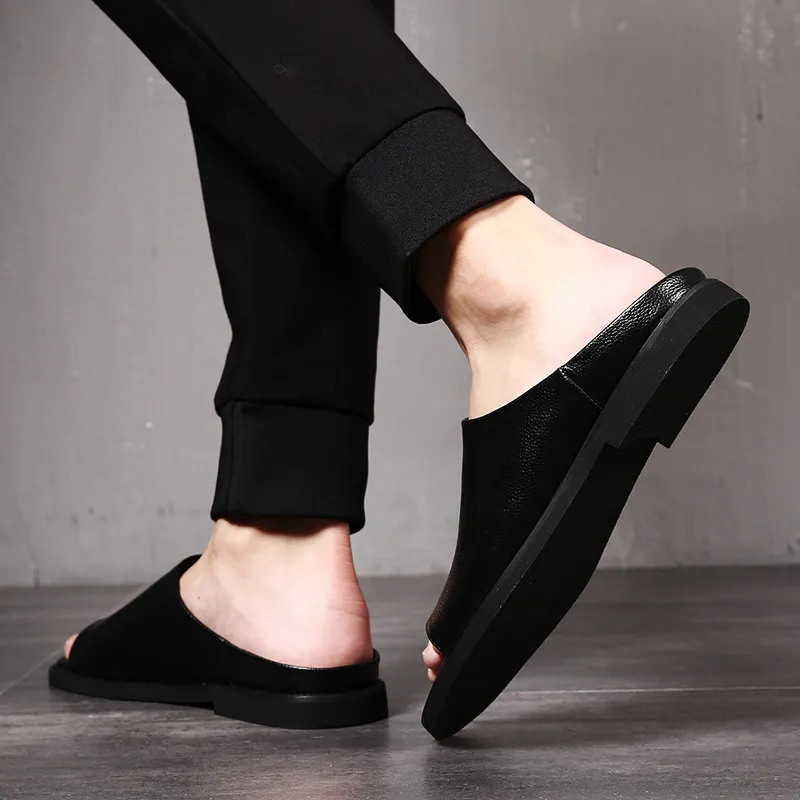 Help Slide Slippers Men Black-8