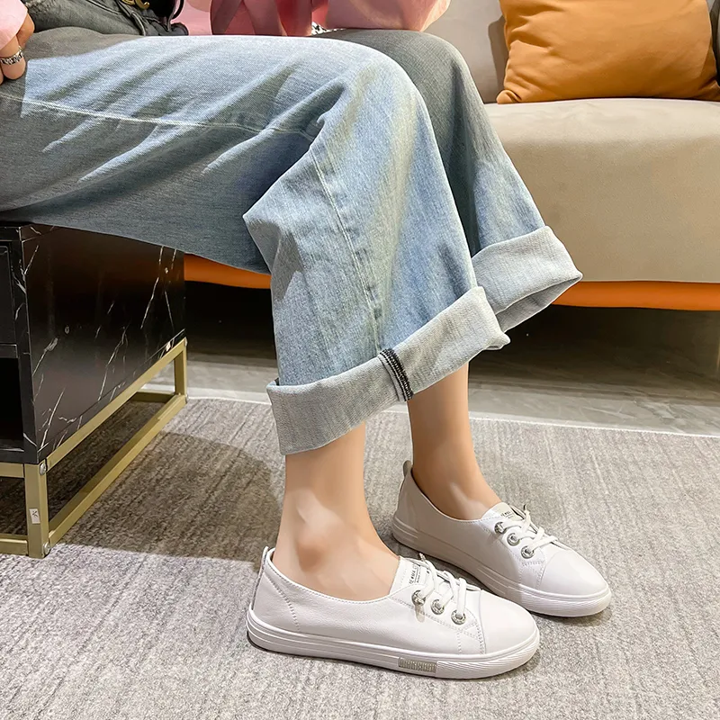 Help Casual Single Shoes Women's White-4