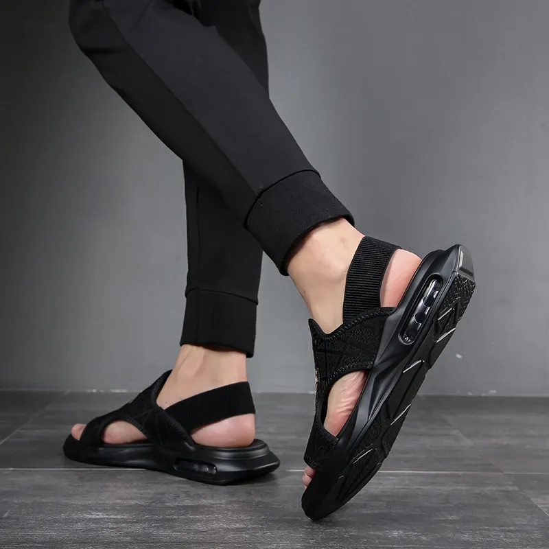 Help Beach Sandals Men Black-9