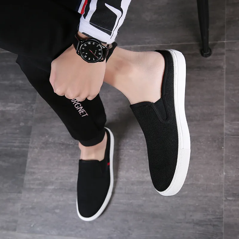 Help Wrap toe Slippers Men's Black-9