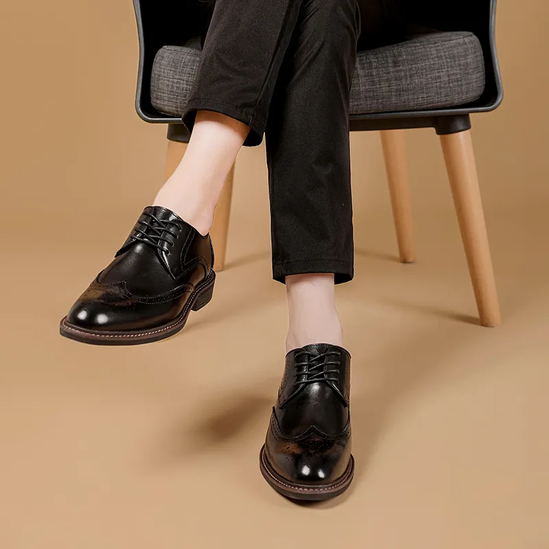 Help Men's Casual Shoes Men Low Top Black-2