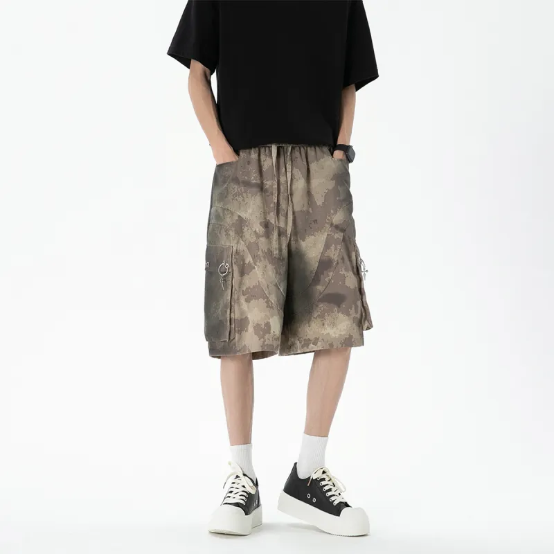 MONOLOGE Summer Casual Shorts Unisex Coffee Brown-3