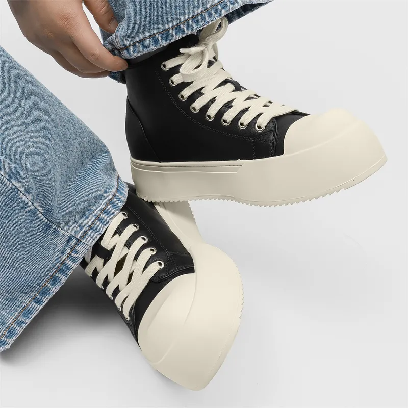 Dounkol Abrasion Resistant Skateboard Shoes Unisex Black-6