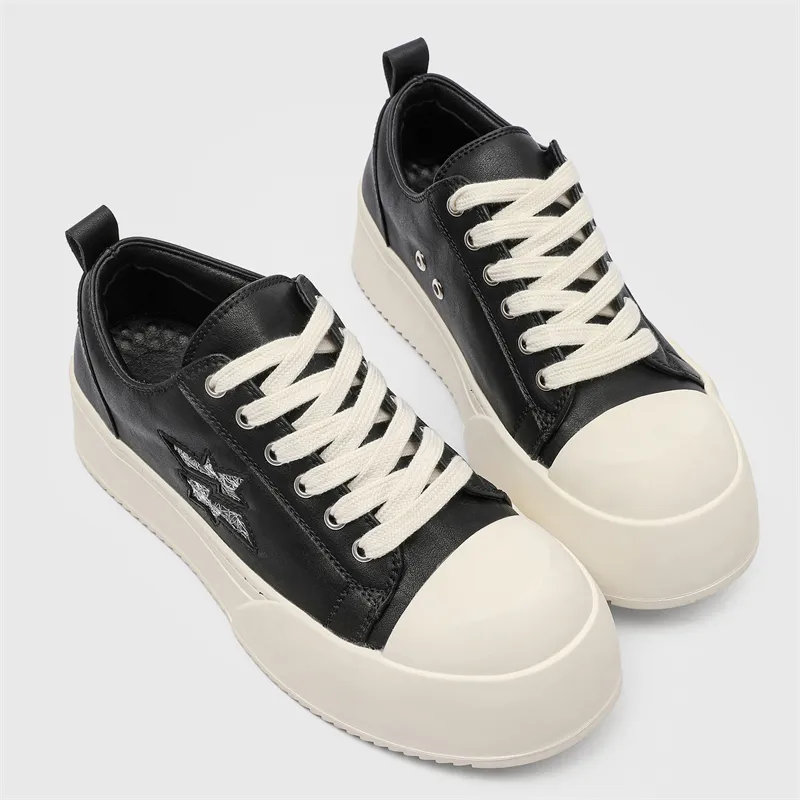 Dounkol Get Cool Low Top Skateboard Shoes Men's Black-2