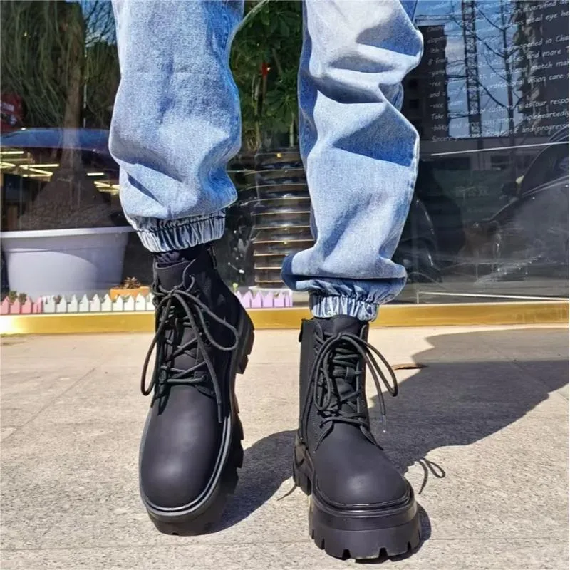 Dounkol Get Cool Martin Boot Men's Black-6