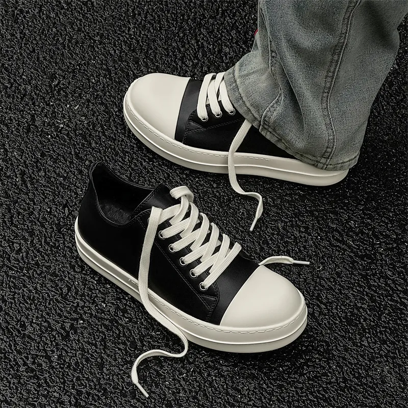 Dounkol Get Cool Wear resistant And Lightweight Low Top Casual Shoes Unisex Black-5