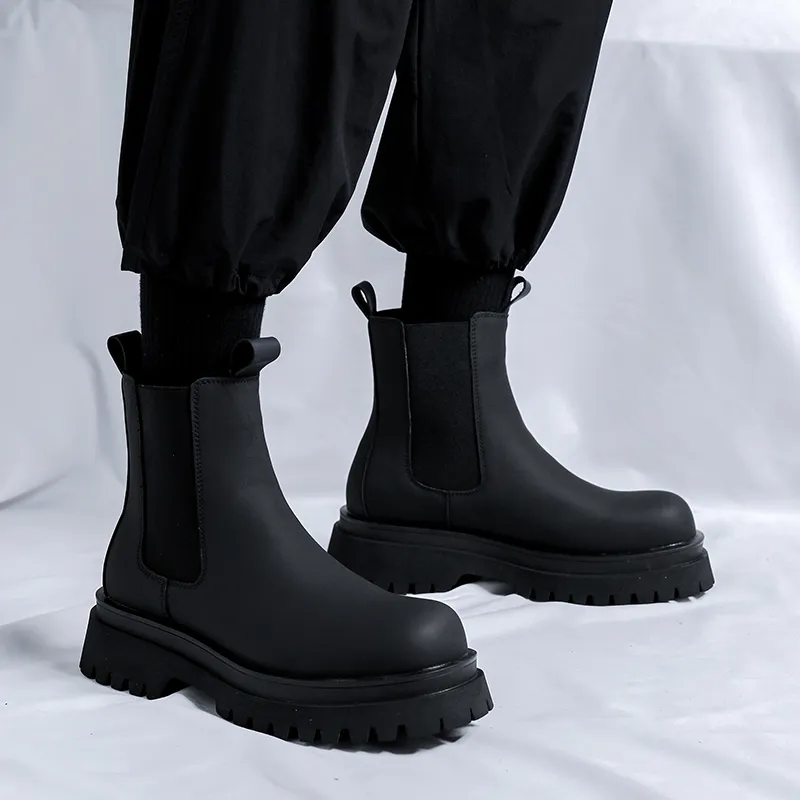 Dounkol Get Cool Crew Chelsea Boots 5cm Unisex Black-14