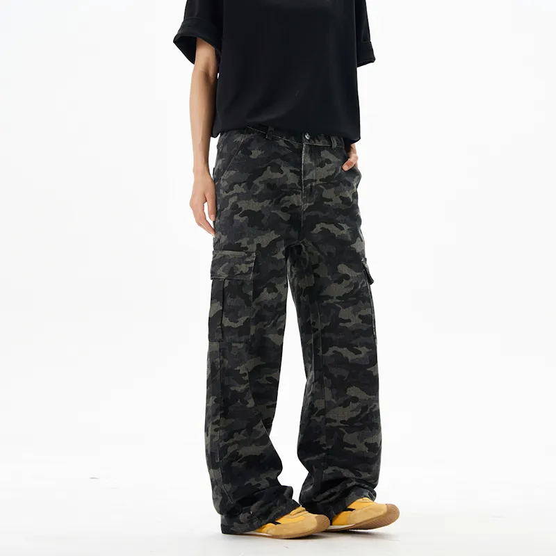 Dounkol Cargo Pants Men Camouflage-3
