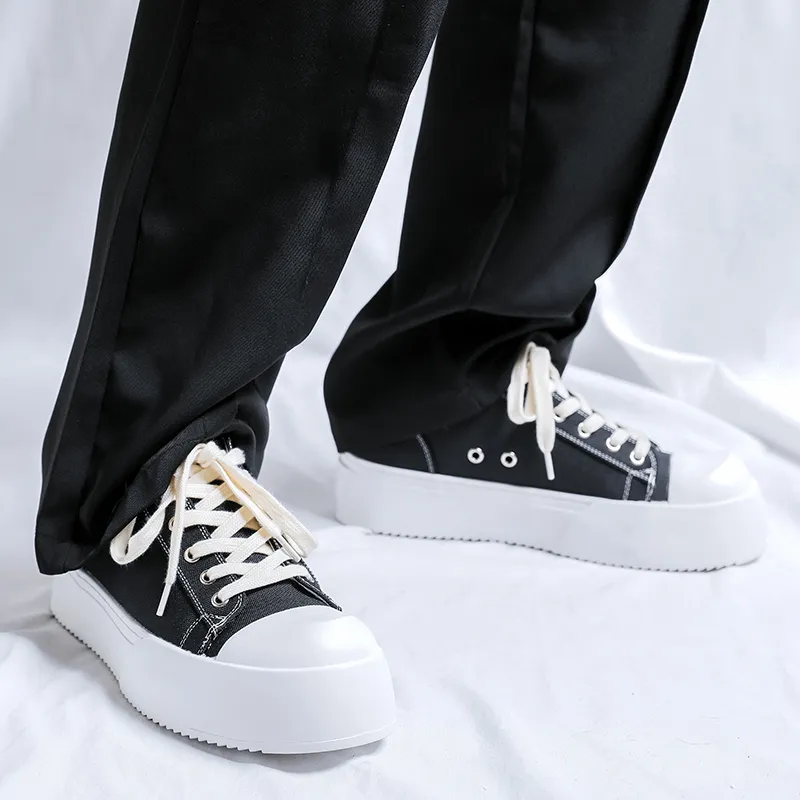 Dounkol Get Cool Height Increasing Low Top Canvas Shoes Unisex-4