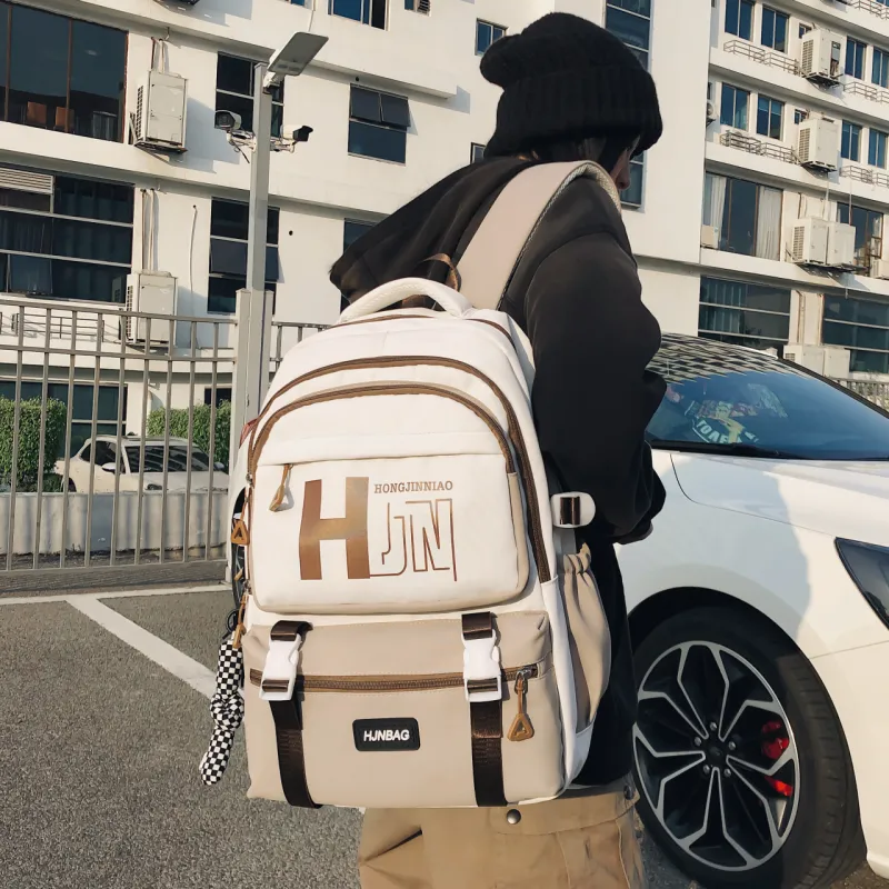 GEERDUN Nylon Backpack Unisex Multicolor-7