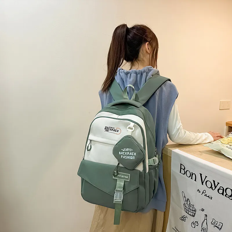GEERDUN Nylon Backpack Unisex Multicolor-11