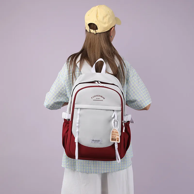 GEERDUN Nylon Backpack Unisex Multicolor-5