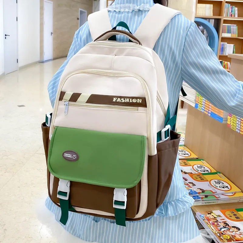 GEERDUN Nylon Backpack Regular Unisex Multicolor-7