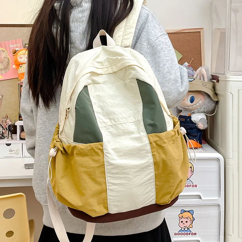 GEERDUN Nylon Backpack Unisex Multicolor-6