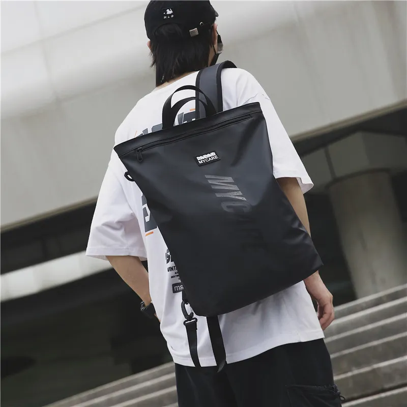 GEERDUN Oxford Backpack Regular Unisex Black/Silver-2
