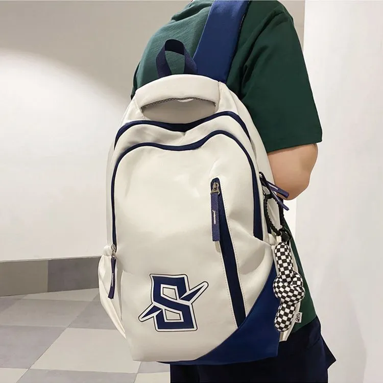 GEERDUN Nylon Backpack Students Backpack Unisex Multicolor-16