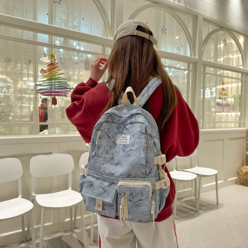 GEERDUN Nylon Backpack Unisex Multicolor-15
