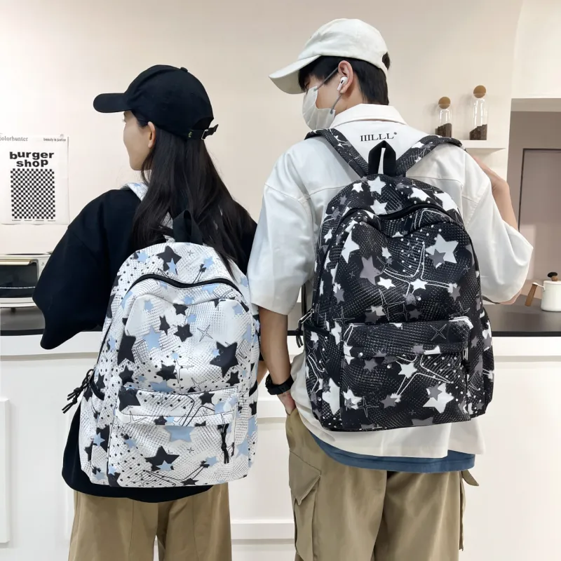 GEERDUN Nylon Backpack Unisex Pink/Yellow/Green/Blue/Black-29