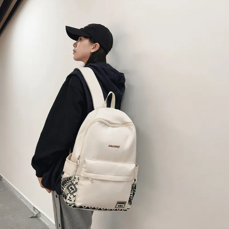 GEERDUN Nylon Backpack Unisex Multicolor-1