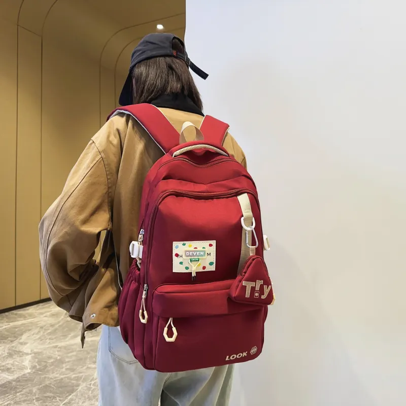 GEERDUN Nylon Backpack Unisex Multicolor-7