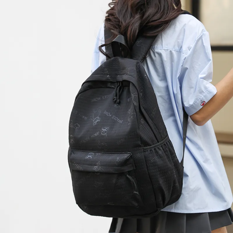 GEERDUN Oxford Backpack Regular Unisex Black/Gray/Khaki/Pink-2