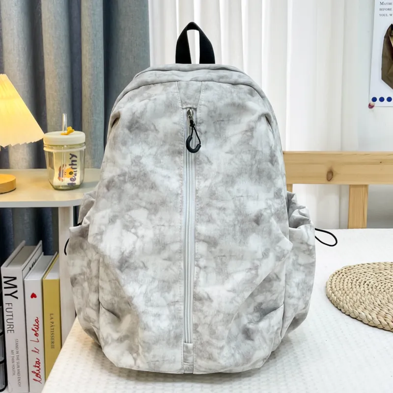 GEERDUN Nylon Backpack Unisex Ecru/Black/Burgundy/Khaki-1