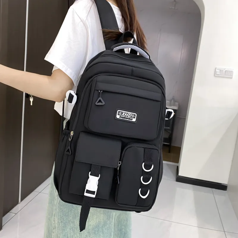 GEERDUN Nylon Backpack Unisex Multicolor-3