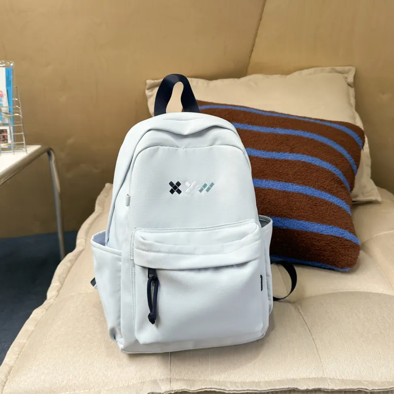 GEERDUN Nylon Backpack Unisex White, Black, Red, Yellow, Sky Blue, Pink-14