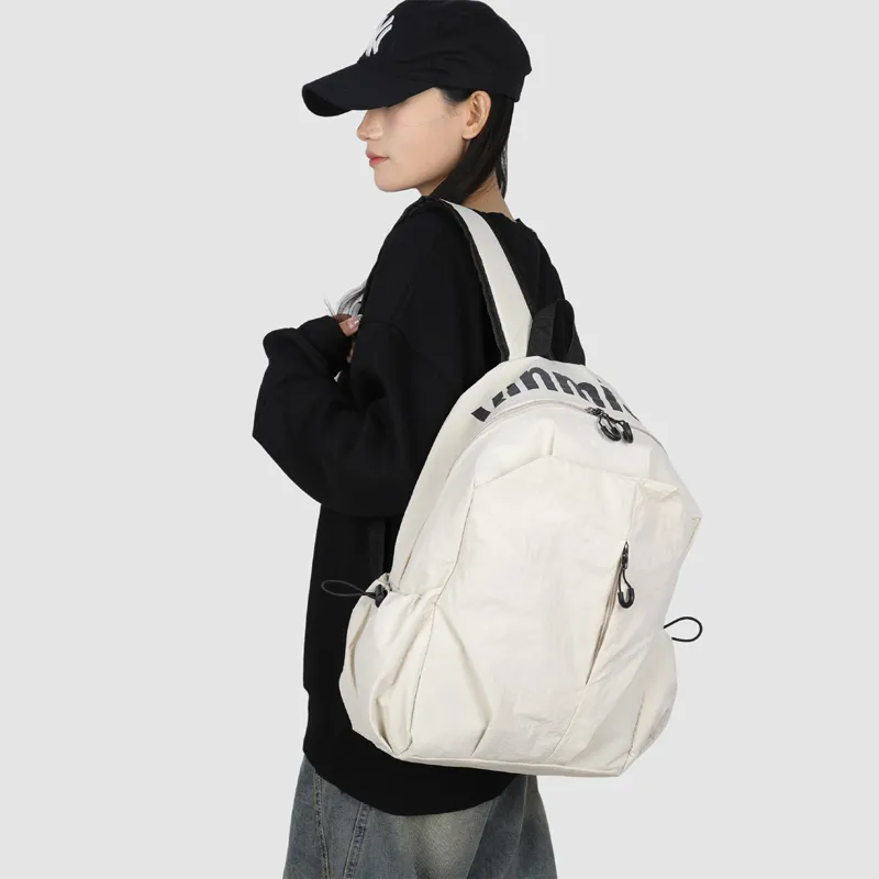 GEERDUN Abrasion Resistant Material Backpack Regular Unisex Ecru, Gray, Black, Green-3