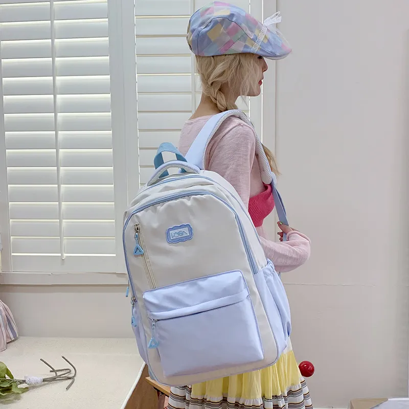 GEERDUN Nylon Backpack Regular Unisex Multicolor-15