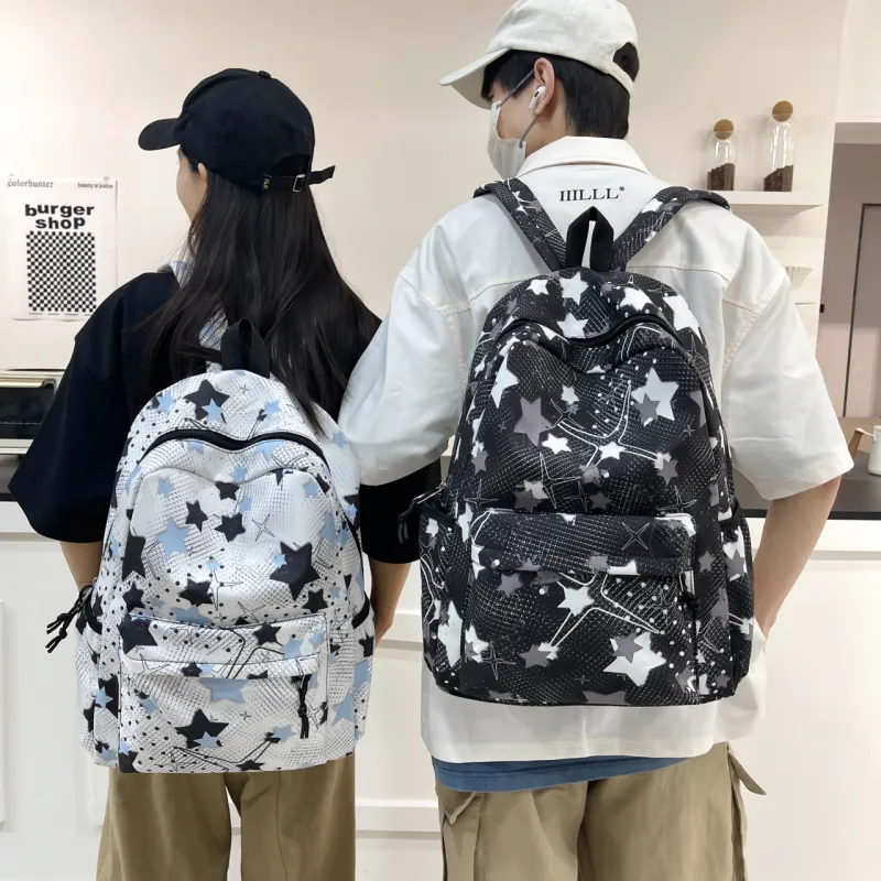 GEERDUN Nylon Backpack Unisex Pink/Yellow/Green/Blue/Black-27