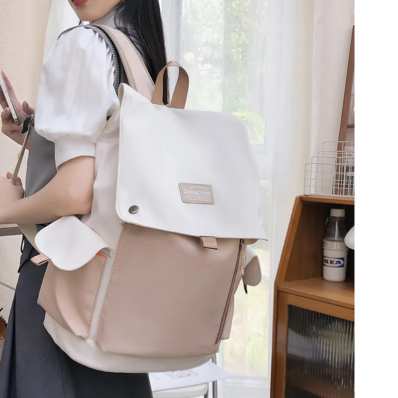 GEERDUN Nylon Backpack Regular Unisex Multicolor-12