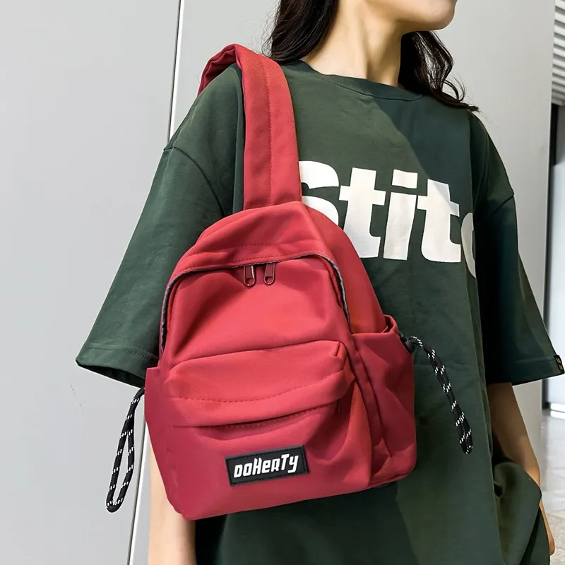 GEERDUN High Quality Composite Fabric Shoulder Bag Crossbody Bag Regular Unisex Black/White/Red/Khaki/Gray-3