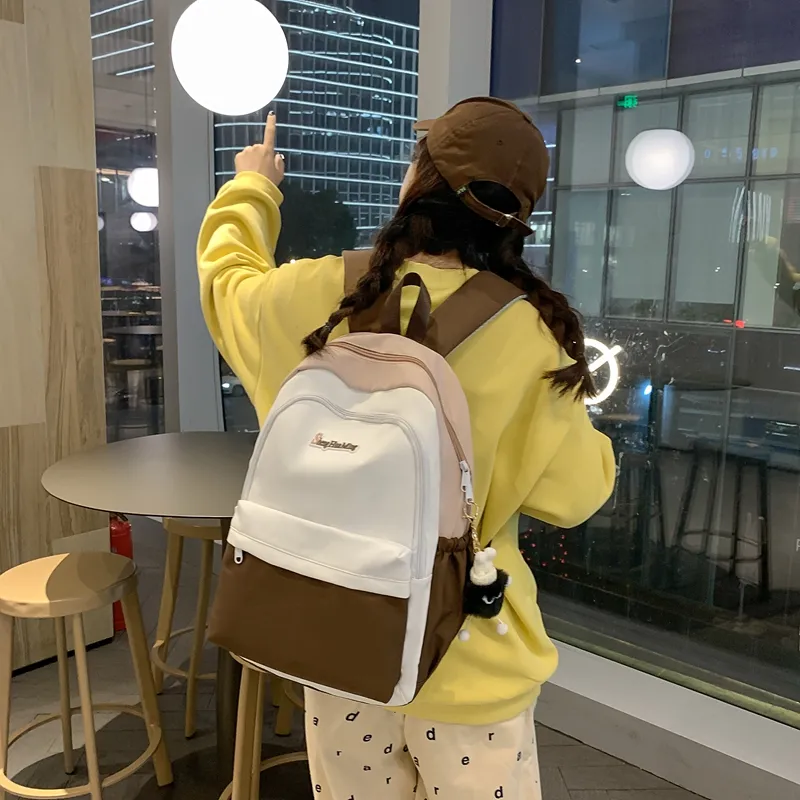 GEERDUN Nylon Backpack Unisex Black/Khaki/Green/Blue-2