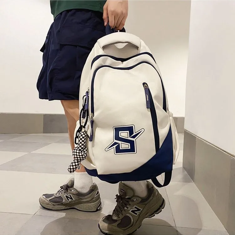 GEERDUN Nylon Backpack Students Backpack Unisex Multicolor-17